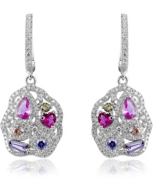 Orphelia 'Marosetti' 925 Sterling Drop Earrings - Metallic