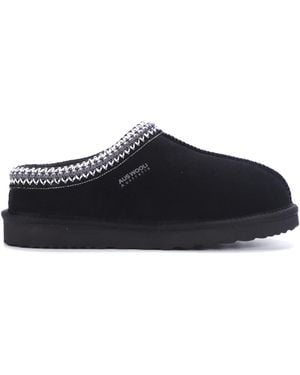 Aus Wooli Australia Croyden Slippers - Zwart