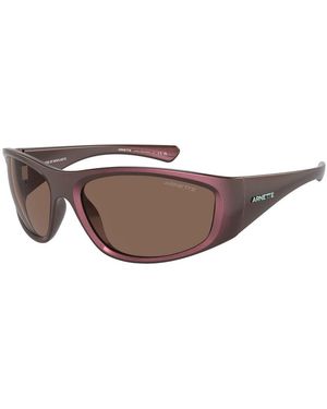 Arnette Red Resin Sunglasses - Brown
