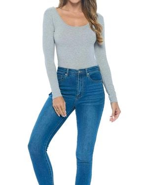 Brave Soul Bodysuit (Grijs Marl Marl) - Blauw