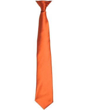 PREMIER Colours Satin Clip Tie - Orange
