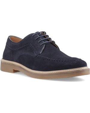 Hush Puppies Genny Leather Lace-Up Shoes - Blue