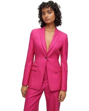 BOSS Juicylara2 Slank Model Colbert Voor (Helder) - Roze