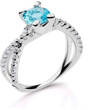 Orphelia 925 Sterling Ring - Blue