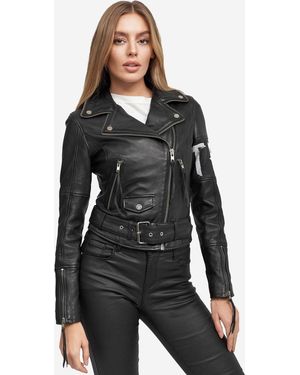 trueprodigy Lederjacke Laila - Black