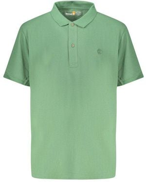 Timberland Verde Katoenen Polo T-Shirt Voor - Groen