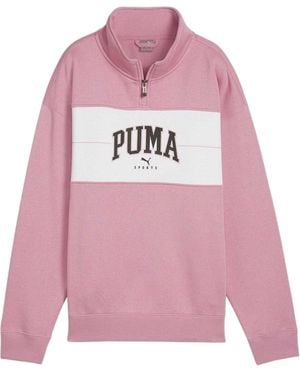 PUMA Sweatshirt Met Kleurblokritssluiting (Uitgemolken) - Roze