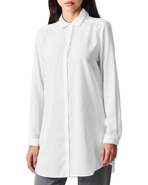 Vila Vilucy-Blouse Met Lange Mouwen Voor (Normaal Model) (Sneeuwwitje)