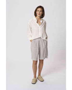 Kaffe Short Kamilia Short Regular Fit - Wit