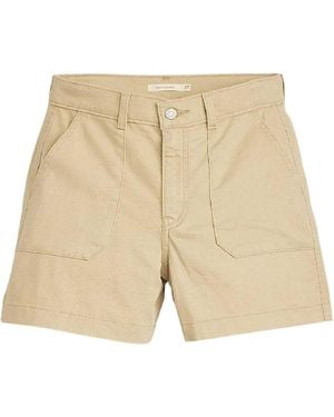 Levi's Levis -Shorts Met Hoge Taille En Praktische Zakken (Safari) - Naturel