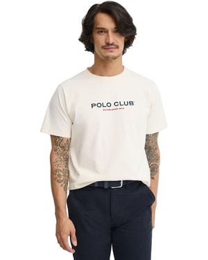 POLO CLUB Short Sleeve Crew Neck T-Shirt - White