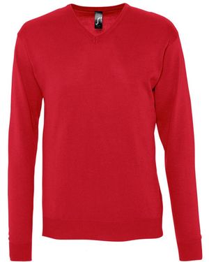 Sol's Galaxy V Neck Jumper - Red
