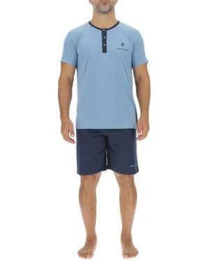 Pierre Cardin Korte Pyjama - Blauw
