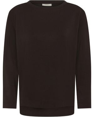 Inwear Sweatshirt Gincentiw Sweatshirt Relaxed Fit Brown - Zwart