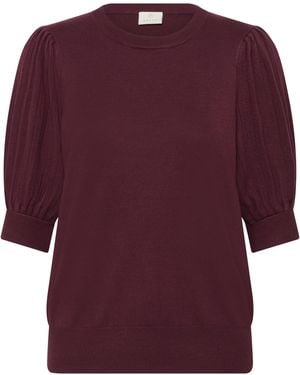 Kaffe Pullover Kalone Regular Fit Bordo - Paars