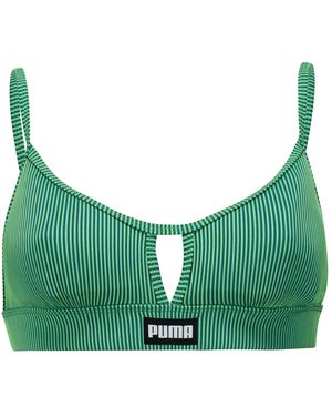 PUMA Peek A Boo Stripe Bikinitop - Groen