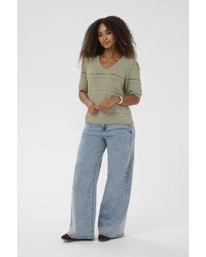 Cream Pullover Crpoppi Pullover Straight Fit - Blauw