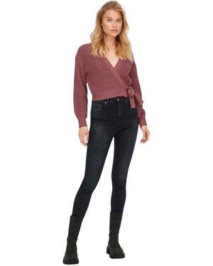 ONLY Kort Vest Met V-Hals Voor (Rose) - Meerkleurig