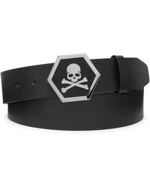 Philipp Plein Riem Skull - Zwart