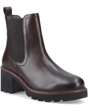 Hush Puppies Gaia Leather Heeled Chelsea Boots - Brown