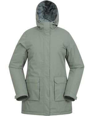 Mountain Warehouse Ranger Waterafstotende Gewatteerde Parka (Donkere Khaki) - Groen