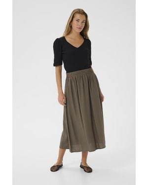 Kaffe Rok Karea A-shape Beige - Naturel