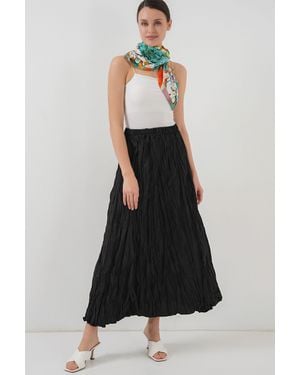 Bigdart Textured Maxi Skirt - Black