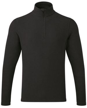 PREMIER Adult Recyclight Quarter Zip Fleece Top - Black