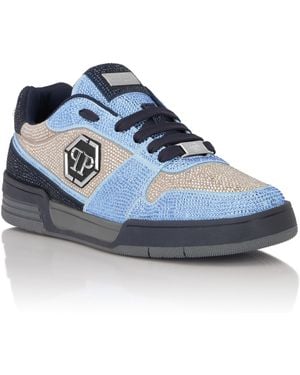 Philipp Plein Lage Sneakers - Blauw
