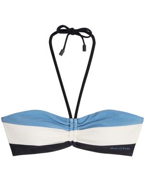 Marc O' Polo Marc O'Polo Vrouwen Triangel Bikinitop Summer Stripes - Blauw