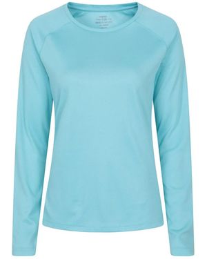 Mountain Warehouse Endurance Top Met Lange Mouwen (Lichtblauw)