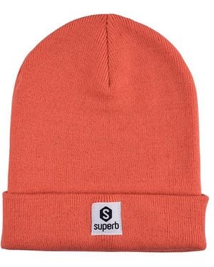 Superb Geborduurde Uniseks Muts Sprbg-003 Met Logo - Rood