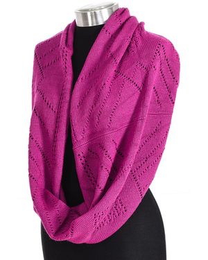 Buff Acrylic Knit Neck Warmer - Pink