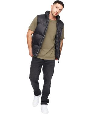 Crosshatch Demerley Contrast Panel Gilet - Multicolour