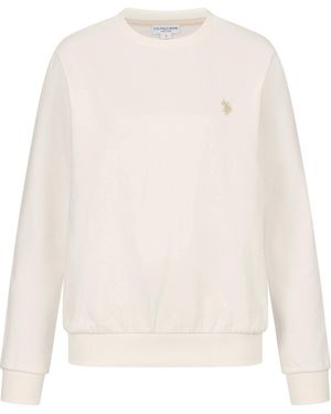 U.S. POLO ASSN. Sweatshirt Trui Uszoee Van Katoenmix - Wit