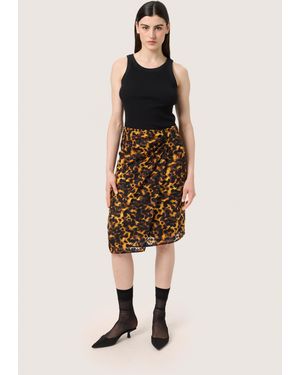 Soaked In Luxury Rok Feminine Tortoise Print - Naturel