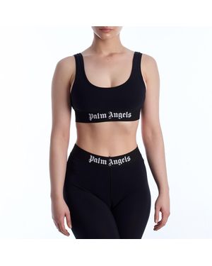 Palm Angels Sporttop Met Logo Pwvo010C99Fab0011001 - Zwart