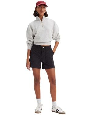 Levi's Levis -Shorts Met Hoge Taille En Praktische Zakken (Kaviaar) - Grijs
