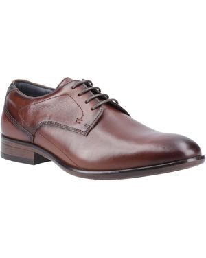 Pod Carl Leather Cognac Lace-Up Shoes - Brown