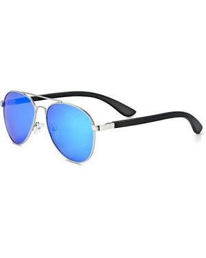 Earth Wood Sayulita Polarized Sunglasses - Blue