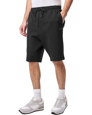 BOSS Sweat Shorts Met Koordje Taille - Zwart