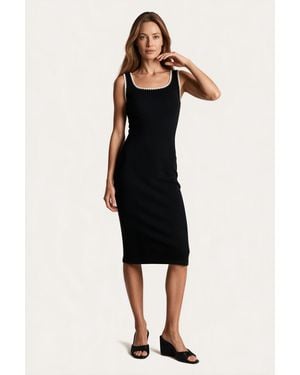 Msn-Collection Midi Dress - Black