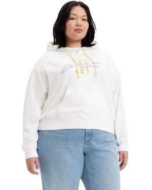 Levi's Authentieke Hoodie Met Print Voor - Wit