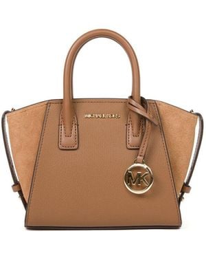 Michael Kors Avril Extra Kleine Schoudertas - Bruin