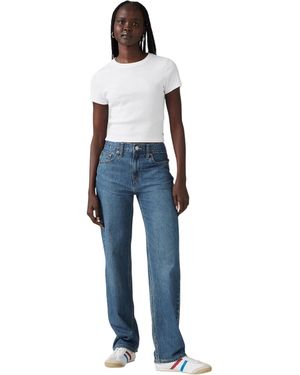 Levi's Levis Damesjeans Met Lage Taille En Rechte Pijpen Uit De Pro-Collectie (Donkerblauw)
