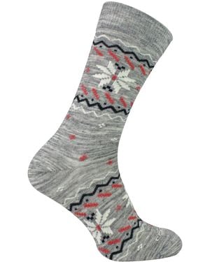 Comodo Ladies Alpaca Merino Wool Hiking Socks - Grey