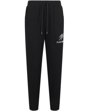 Philipp Plein Ribbed Joggers Scratch - Zwart