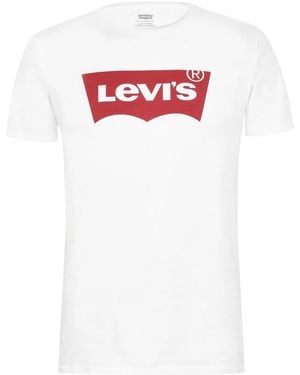 Levi's Batwing Logo T-Shirt /Rood) - Wit