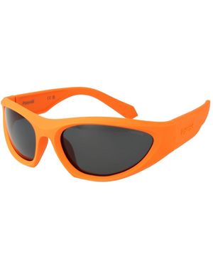 Polaroid Orange Plastic Sunglasses