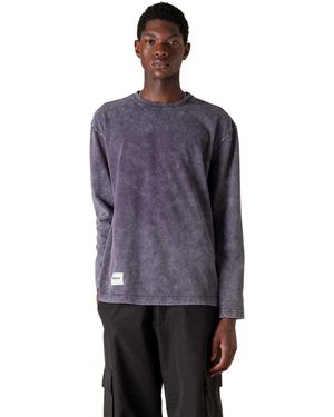 Mizuno Sportstyle T-shirt Met Lange Mouwen (paars) - Blauw
